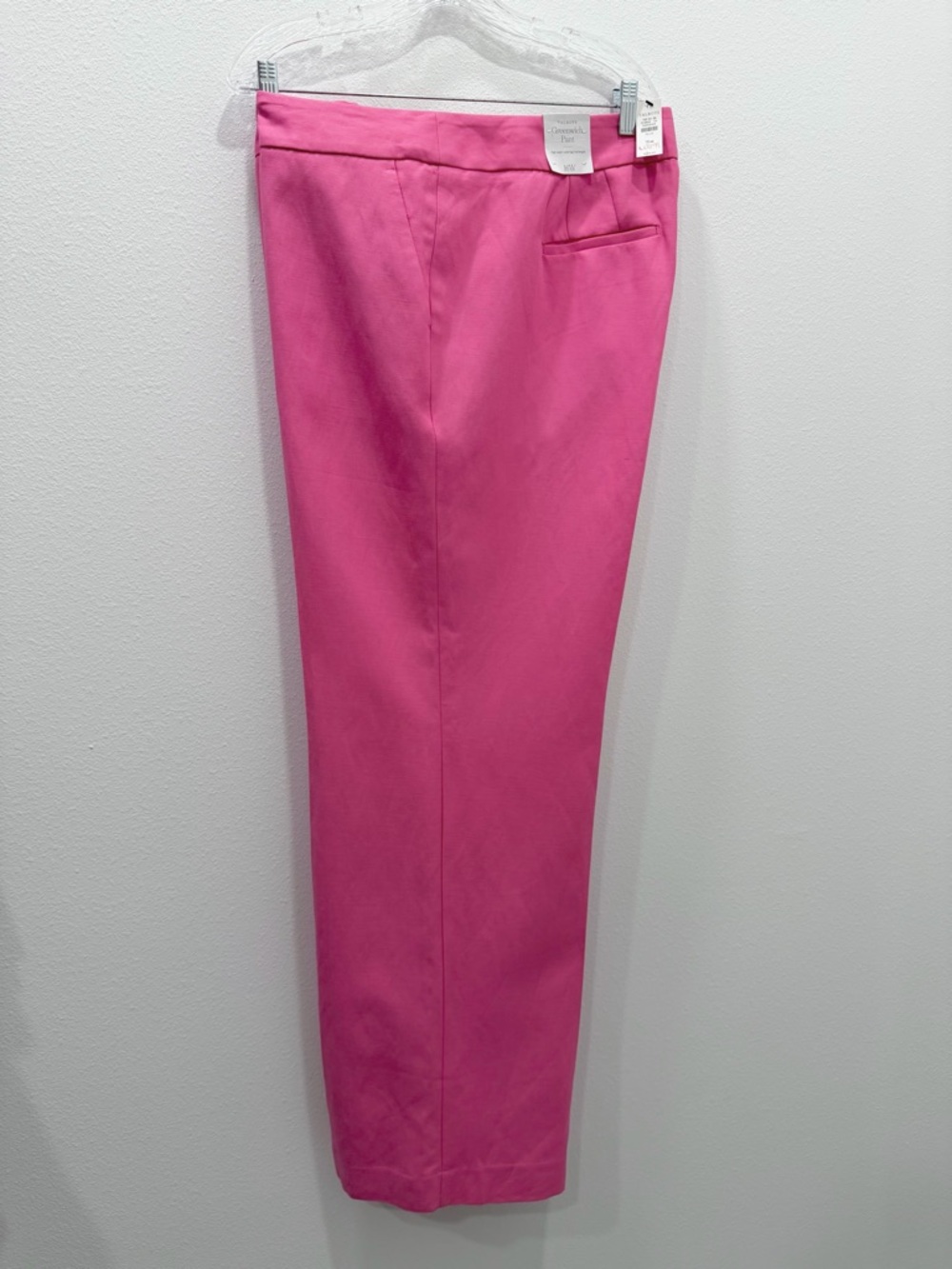 Talbots Greenwich Pant Plus 16W High Waist Wide Leg Full Length NWT Pink - Picture 6 of 14